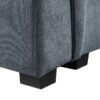 Isla - Woven Fabric 7 Seater Sectional Sofa With Ottoman - Gray - Image 4