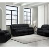 Stonic - Console Reclining Loveseat - Ebony - Image 4