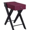 Fierce - Accent Table With Built In USB Port - Black / Burgundy - Image 8