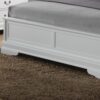 King Bed Sleigh Design - White - Image 2