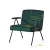 Cloth Leisure - Metal Frame Recliner, For Living Room And Bedroom - Green - Image 5