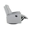 360° Swivel Upholstered Manual Recliner Chair Theater Recliner Sofa Nursery Glider Rocker For Living Room - Gray - Image 15