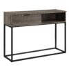 Galeno - Legs Writing Desk - Rustic Oak / Black - Image 11