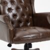 Executive Office Chair, High Back Reclining Comfortable Desk Chair With Smooth Glide Caster Wheels - Brown - Image 4