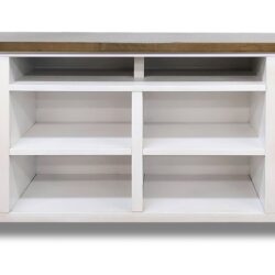 Hampton - TV Stand Console For TVs Up To 100" - Jasmine Whitewash / Barnwood