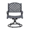 Durable Outdoor Dining Swivel Rockers With Cushions (Set of 2) - Sandstorm - Image 6