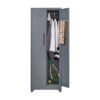 Metal Storage Cabinets, Cleaning Tool Cabinet With Locking Door, Tall Broom Tool Organizer And Storage, Large Storage Cabinet For Kitchen - Gray - Image 21