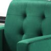 Hale - Velvet Accent Armchair With Tufting - Green - Image 2