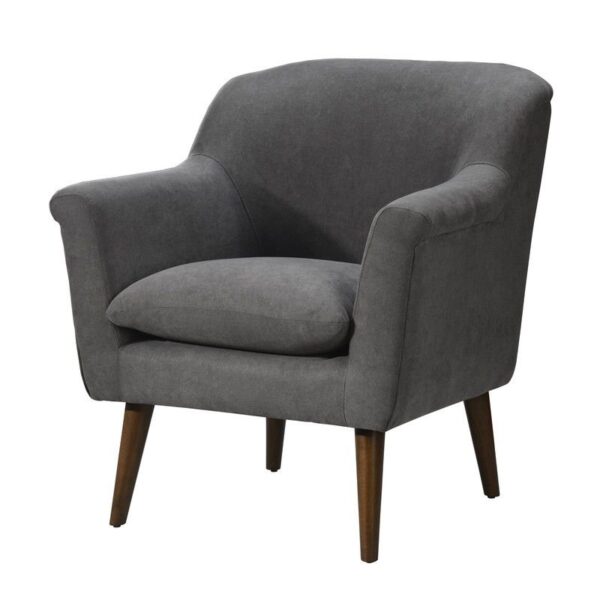 Shelby - Woven Fabric Oversized Armchair - Gray