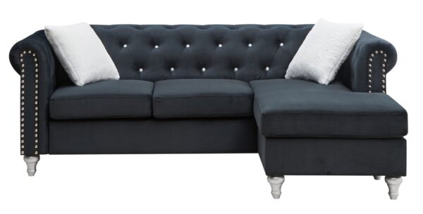Raisa - Sofa Chaise - Black