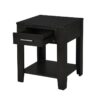 Bruno - Wooden 3 Piece Lift Top Coffee And End Table Set With Tempered Glass Top And Drawer (Set of 3) - Ash Gray - Image 9
