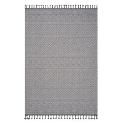Guros - 4' X 6' Geometric Indoor / Outdoor Area Rug - White