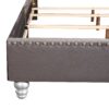 Elegant Tufted Upholstered Bed - Gray - Image 4