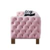 Chesterfield - Modern Tufted Velvet Living Room Sofa, 84.25''W Couch - Pink - Image 9