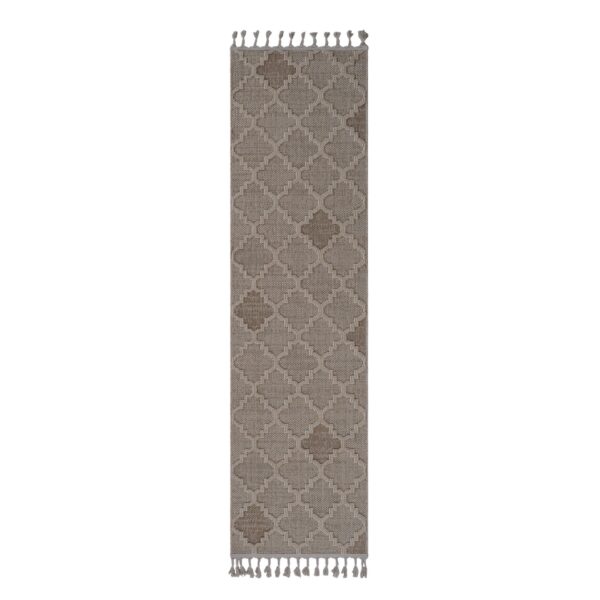 Guros - 2' X 8' Trellis Indoor / Outdoor Area Rug - Cream