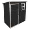 Outdoor Storage Shed Kit Perfect To Store Patio Furniture - Black - Image 6