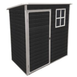 Outdoor Storage Shed Kit Perfect To Store Patio Furniture - Black