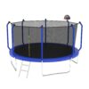 Trampoline With Basketball Hoop, Astm Approved Reinforced Type Outdoor Trampoline With Enclosure Net - Blue - Image 3