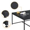 Caitlin - Wood Grain 5 Piece Coffee Table (Set of 5) - Black - Image 3