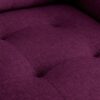Victoria - Linen Fabric Armchair With Metal Legs, Side Pockets, And Pillow - Purple - Image 4