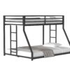 Adam - Twin Over Full Metal Bunk Bed - Black - Image 11