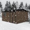 10'x12' Garden Sheds Outdoor Storage Sheds With Window - Brown - Image 7