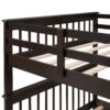 Full Over Full Stairway Bunk Bed With Storage And Guard Rail For Bedroom - Espresso - Image 5