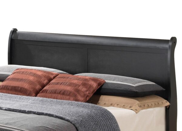 Louis Phillipe - King Storage Bed - Black