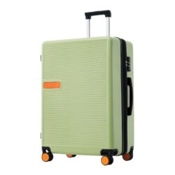 Contrast Color Hardshell Luggage 24" Expandable Spinner Suitcase With Tsa Lock Lightweight - Green