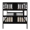 Full Over Full Bunk Bed With Ladder For Bedroom, Guest Room Furniture - Espresso - Image 5