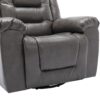 2 Seater Home Theater Recliner Manual Recliner Chair With A Storage Box And Two Cup Holders For Living Room - Gray - Image 19