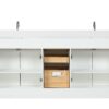 Bathroom Vanity With Double Sink, Freestanding Modern Bathroom Vanity With Soft - Close Cabinet And 3 Drawers, Solid Wood Bathroom Storage Cabinet With Quartz Countertop - White - Image 4