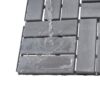 30 Piece Interlocking Deck Tiles Checker Pattern, Square Acacia Hardwood Outdoor Flooring For Patio, Bancony, Pool Side - Light Gray - Image 20