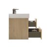 Alice - U041-Alice30-106 Bathroom Vanity With Sink, Large Storage Wall Mounted Floating Bathroom Vanity For Modern Bathroom - Oak / White - Image 7