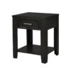 Bruno - Wooden 3 Piece Lift Top Coffee And End Table Set With Tempered Glass Top And Drawer (Set of 3) - Ash Gray - Image 6