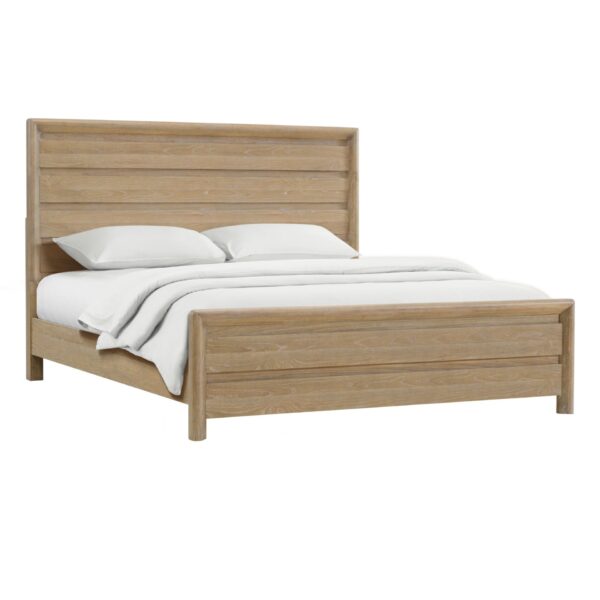 Clove - King Panel Bed - Tan