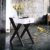 Fierce - Accent Table With Built - In USB Port - White / Black - Image 4