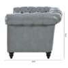 1 Seater Sofa For Living Room - Gray - Image 15
