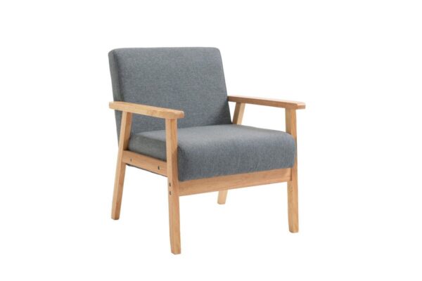 Bahamas - Linen Fabric Chair - Gray