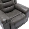 2 Seater Home Theater Recliner Manual Recliner Chair With A Storage Box And Two Cup Holders For Living Room - Gray - Image 18