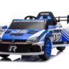 12V4A 20W*2 One Button Start, Forward And Backward, High And Low Speed, Music, Front Light, Power Display, Two Doors Can Open, 2.4G R / C, Seat Belt Four Wheel Absorber Kids Ride On Car - Blue - Image 9