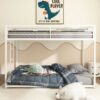 Adam - Twin Over Twin Metal Bunk Bed - White - Image 5