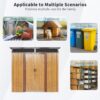 6Ft X 5Ft Outdoor Metal Storage With Transparent Plate And Foundation For Backyard Garden Patio - Coffee - Image 9