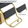 Elegant Barber Chair, Salon Chair For Hair Stylis, With Heavy Duty Hydraulic Pump Adjustable Barber Chair For Beauty Salon Spa Equipment - Golden / Black - Image 5