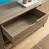 Buffet With Metal Legs With Two Door One Drawer Six Shelves - Brown / Black - Image 3