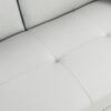 Futon Sofa Bed With Armrest Two Holders - White - Image 10