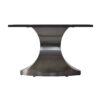 63" Modern Artificial Stone Panel Stainless Steel Curved Legs, Can Accommodate 6-8 People - White / Gray - Image 5