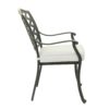 Aluminum Dining Arm Chair With Cushion (Set of 2) - Cast Silver - Image 4