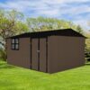 10'x12' Garden Sheds Outdoor Storage Sheds With Window - Brown - Image 3