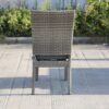 Balcones - Outdoor Wicker Dining Chairs With Cushions (Set of 8) - Gray / Dark Gray - Image 4